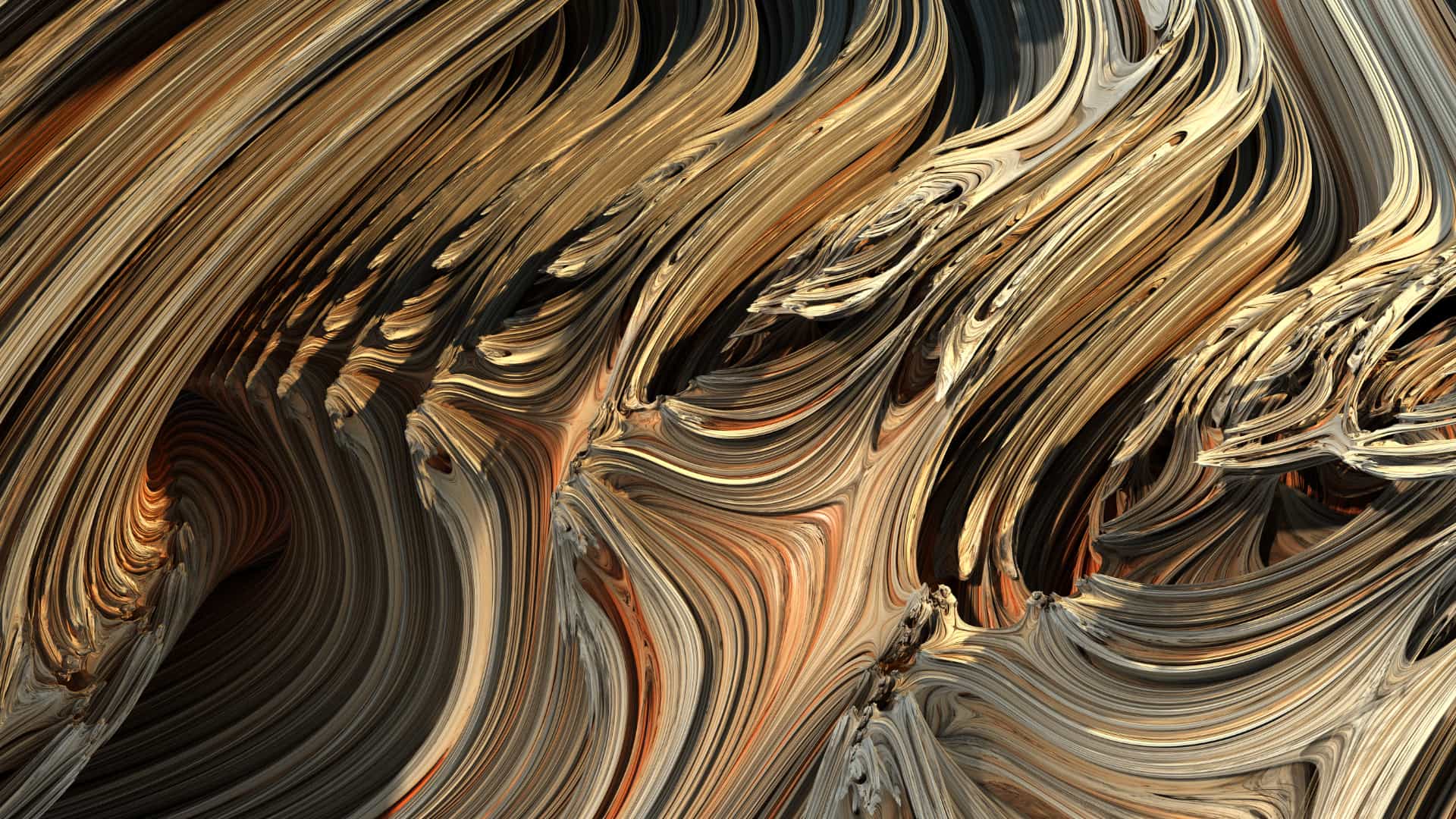 A repeating environment made entirely of dark and light cube patterns