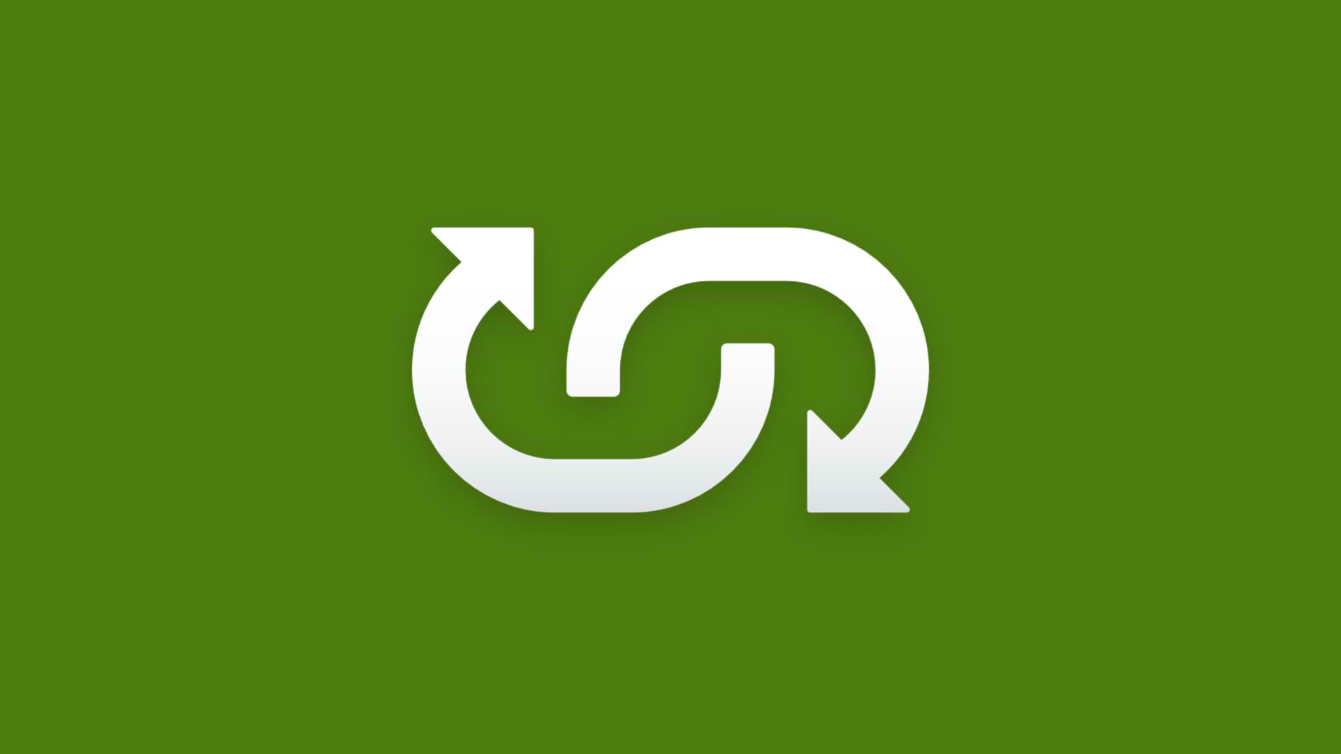 Webrecorder logo made up of two arrows forming a link