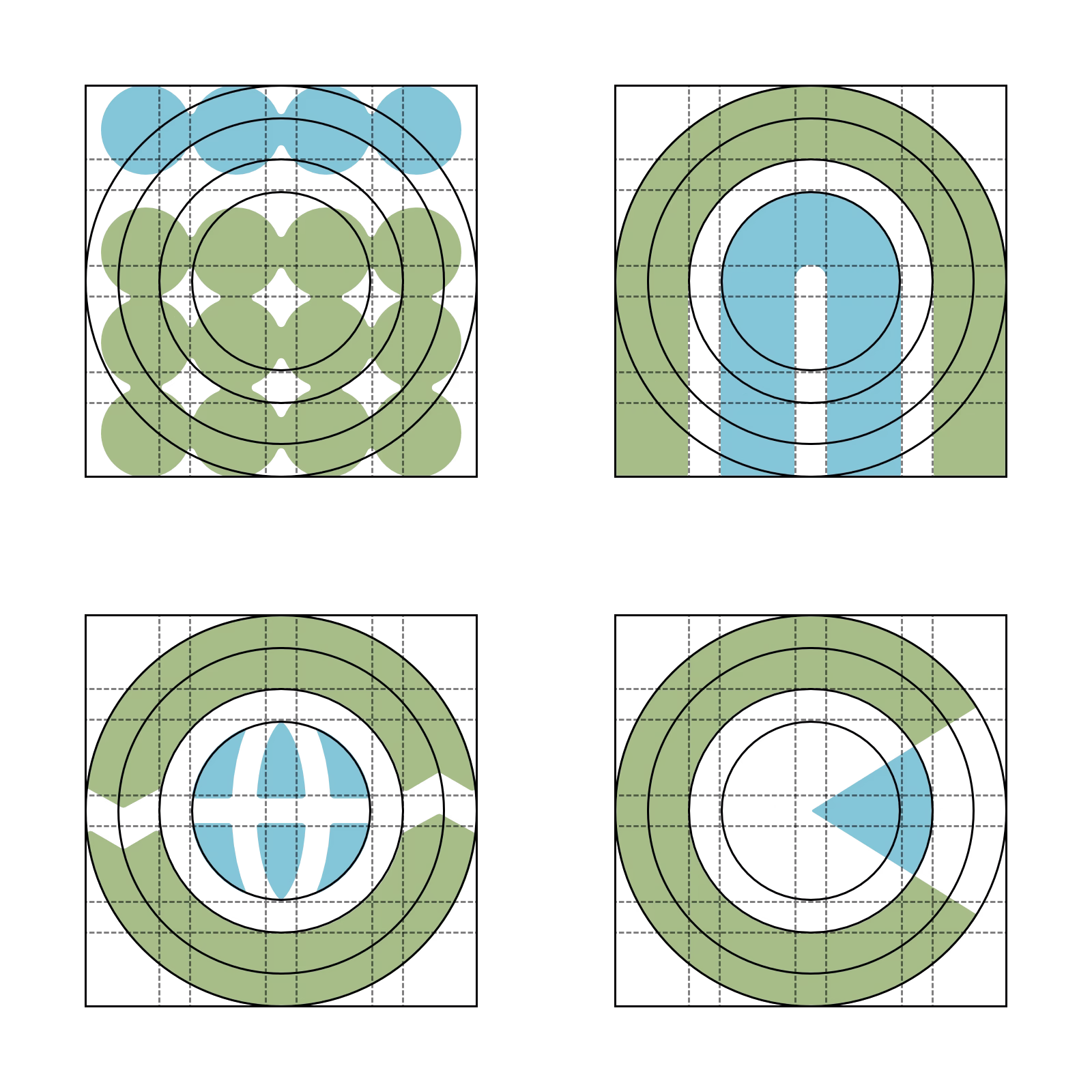 Webrecorder's Browsertrix, ArchiveWeb.page, ReplayWeb.page, and Browsertrix Crawler logomarks shown behind a grid system composed of multiple circles and key grid areas.