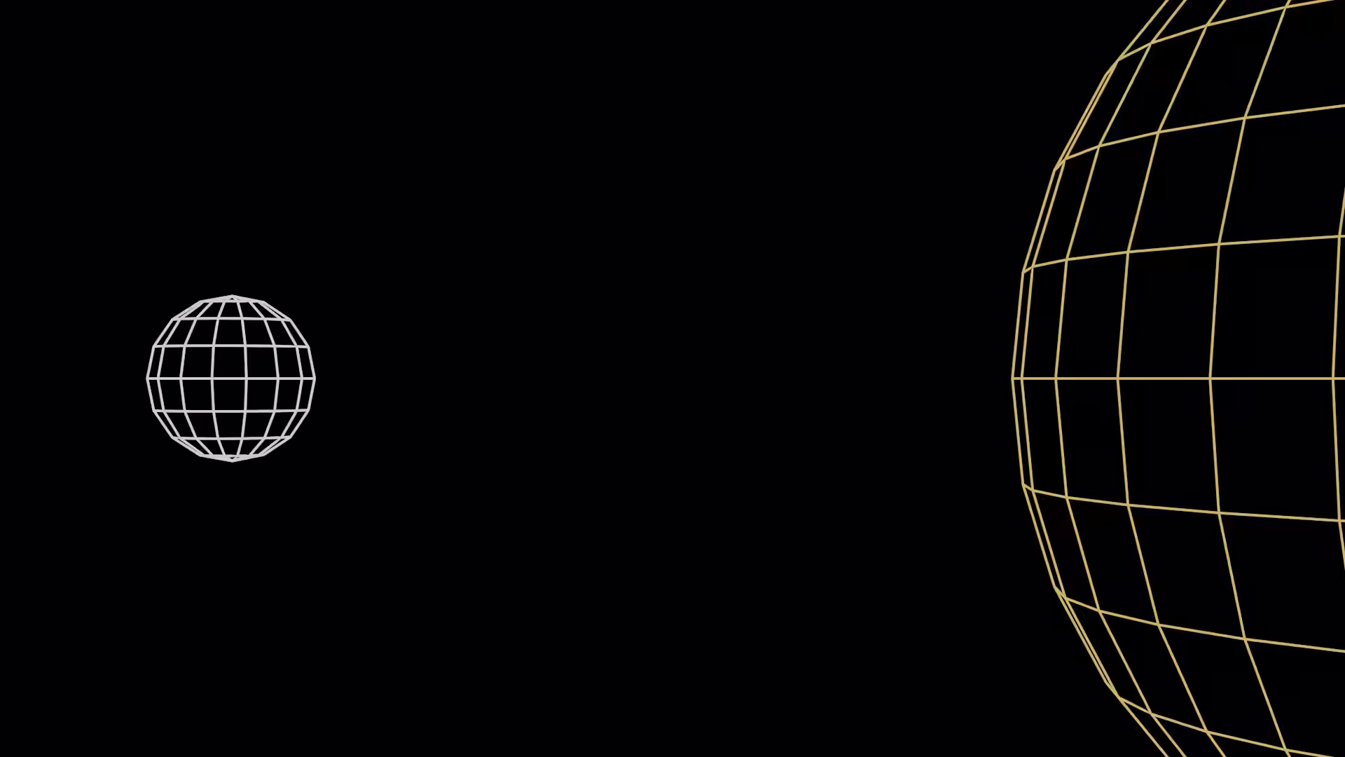 The graphic before being run through Nuke, none of the lines glow